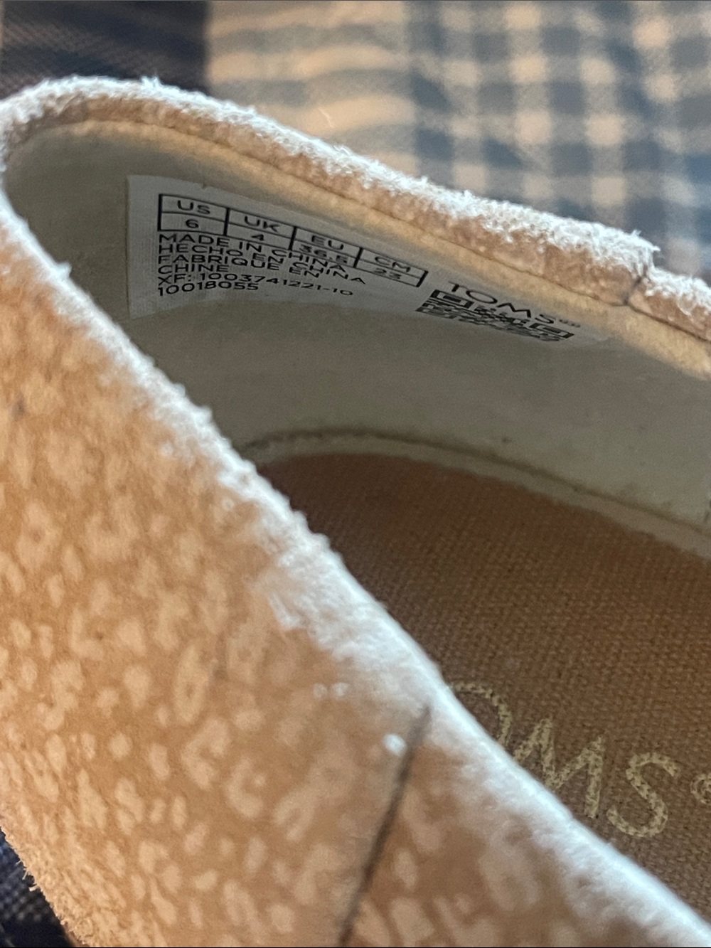 TOMS Beige Leopard-Print Ballet Flats - Picture 6 of 6